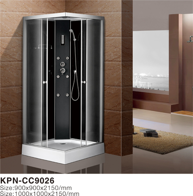 Kamar mandi dengan baki akrilik putih 900x900x2150mm aluminium silika