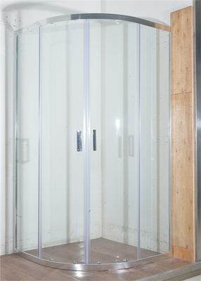 Curved Corner Shower Enclosure, 900x900x1900mm Shower And Bath Enclosures aluminium krom