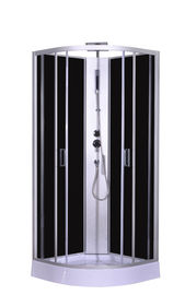 Fashion Putih ABS / Acrylic Tray Pojok Shower Kios, Circle Quadrant Shower Cabin dengan shower bar yang bisa disesuaikan