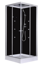 Stand Sudut Pijat Fashion Shower, Square Shower Cabin dengan baki akrilik putih dan atap 900x900x2150mm