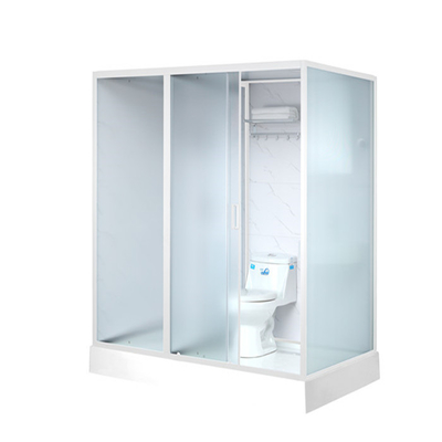 Kabin Shower Baki ABS Akrilik Putih 2000 * 1160 * 2150mm depan aluminium putih terbuka