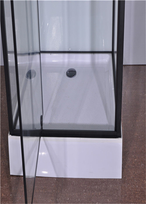 Fashion Pivot Door， Corner Shower Stalls, Square Shower Cabin dengan baki akrilik putih