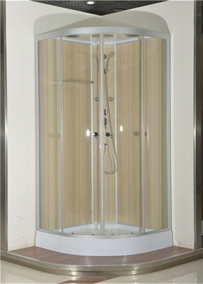Kabin Mandi dengan baki akrilik Putih 900 * 900 * 2150cm aluminium silive