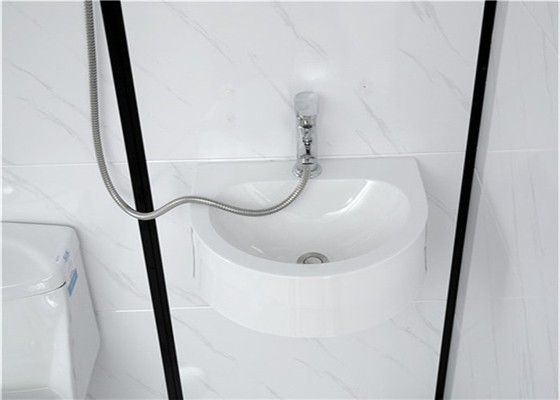 Kabin Shower Baki ABS Akrilik Putih 1600 * 1200 * 2150mm aluminium hitam