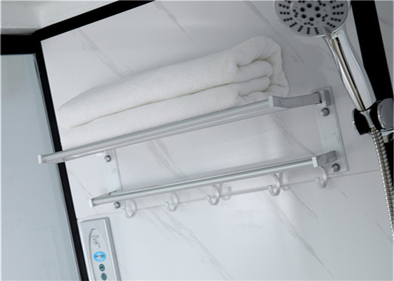 Kabin Shower Baki ABS Akrilik Putih 1600 * 1200 * 2150mm aluminium hitam