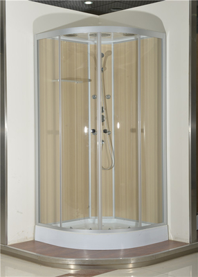 Kabin Mandi dengan baki akrilik Putih 850 * 850 * 2250cm aluminium putih