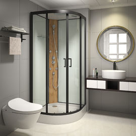 KPN20009009Custom Quadrant Sliding Door Shower Cubicles, Curved Shower Glass Enclosure