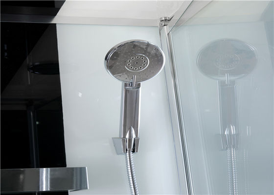 , Kabin Shower Persegi dengan baki akrilik putih, Pintu Pivot Mode Kios Pancuran Sudut