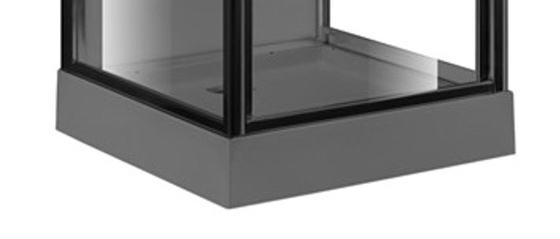Pivot Door Square 4mm Tempered Clear Glass Shower Cabin Dengan Baki Akrilik hitam
